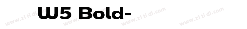 腾祥智黑简 W5 Bold字体转换